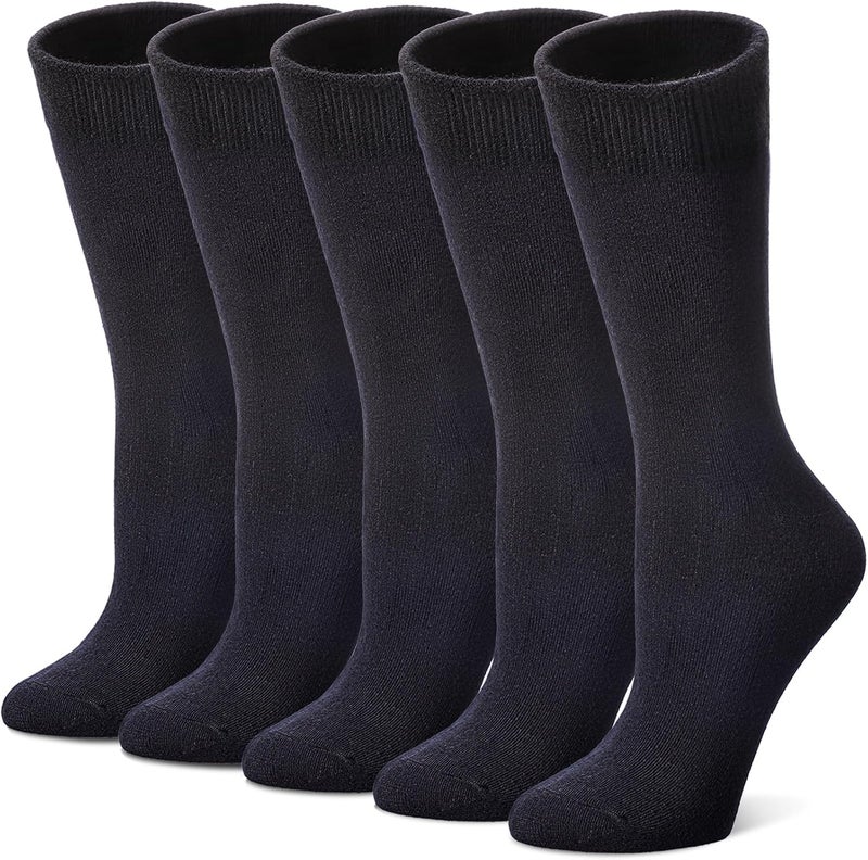 SDBING Womens Cat Socks Cute Gifts Animal Soft Breathable Thin Cotton Casual Crew Socks 5 Pairs - Image 1